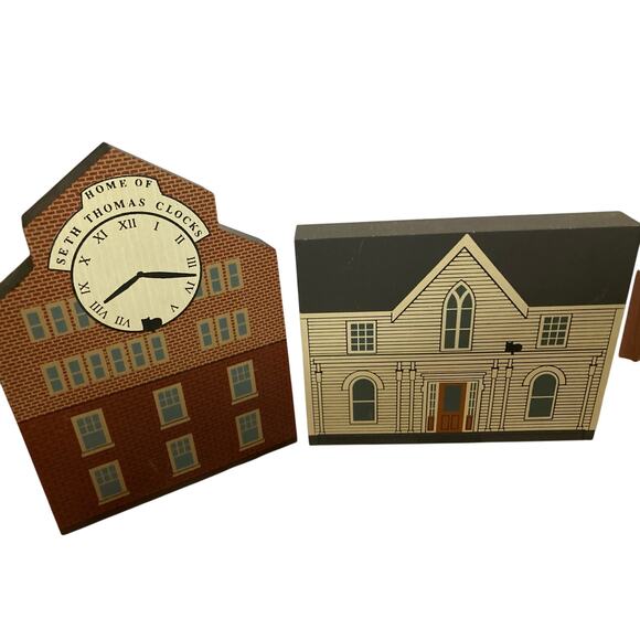 The Cat’s Meow Village 1990 Collector’s Club Series – Lot of 4 Buildings - Picture 3 of 7